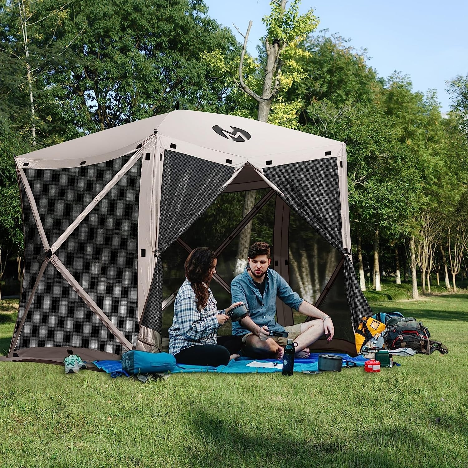 Screen tent with sides on sale