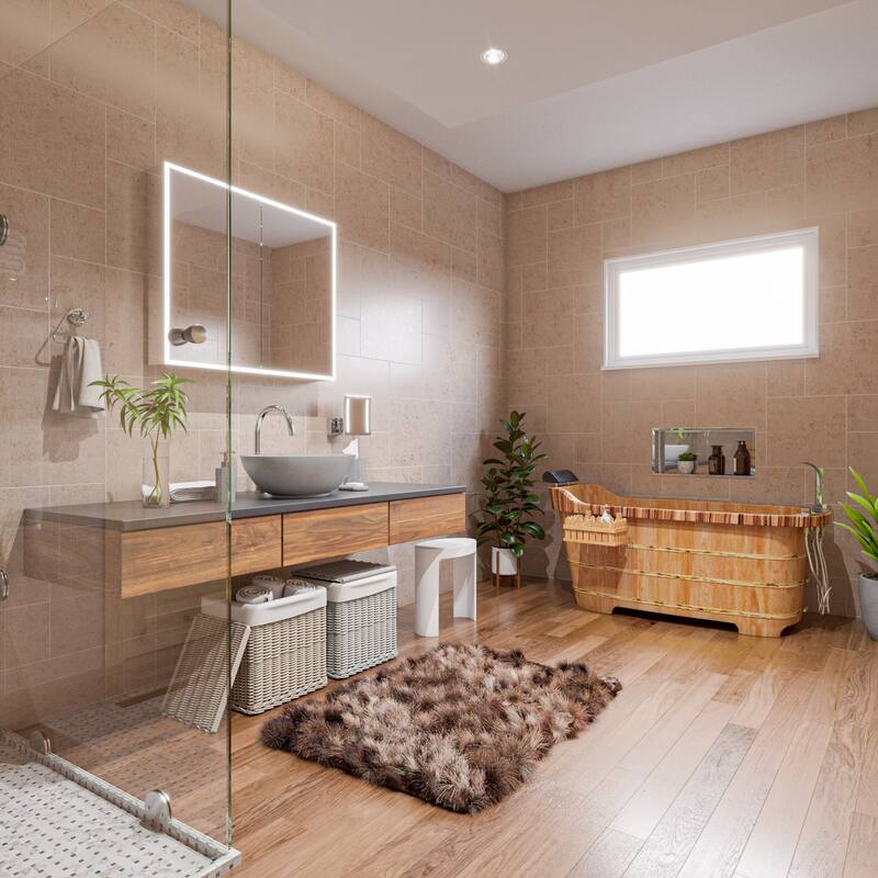 ALFI brand ABCO21O 21" Solid Concrete Tear Drop Above Mount Vessel Sink