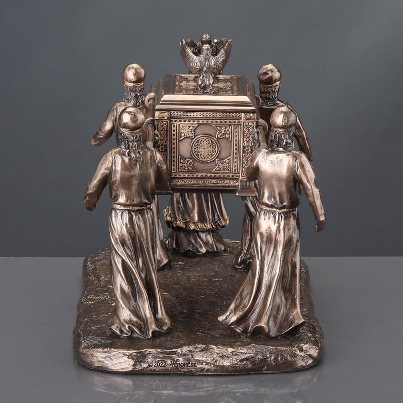 8.86 inches Length Cold Cast Bronze Ark of the Covenant Bronze Finish Figurine
