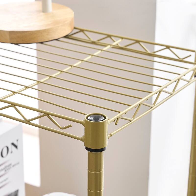 Suprima® Adjustable Shelving - Stainless Steel Nightstand by DormCo