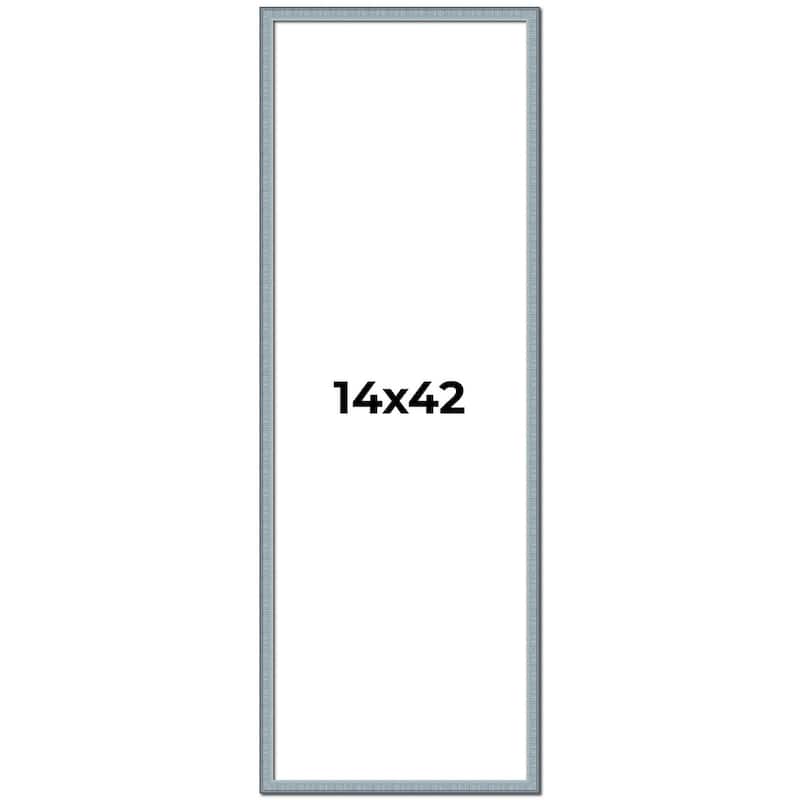 14x42 Frame Rustic Sky Blue Solid Wood Picture Frame | 0.75 Inch