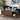 Edel Mid-Century Walnut Brown and Gold Finished Wood Coffee Table