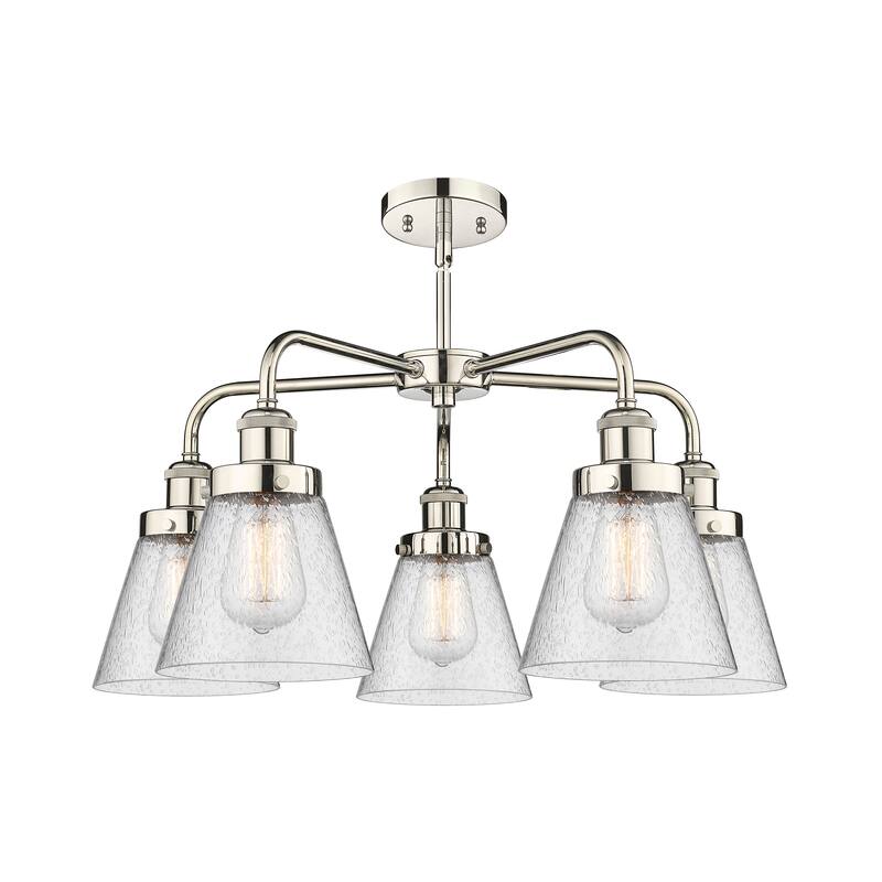 Innovations Lighting Cone - 5 Light 24" Stem Hung Chandelier