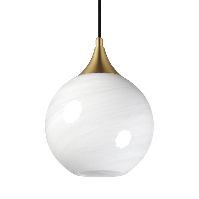 Maxim 21226MR Neve 9" Wide Mini Pendant - Natural Aged Brass