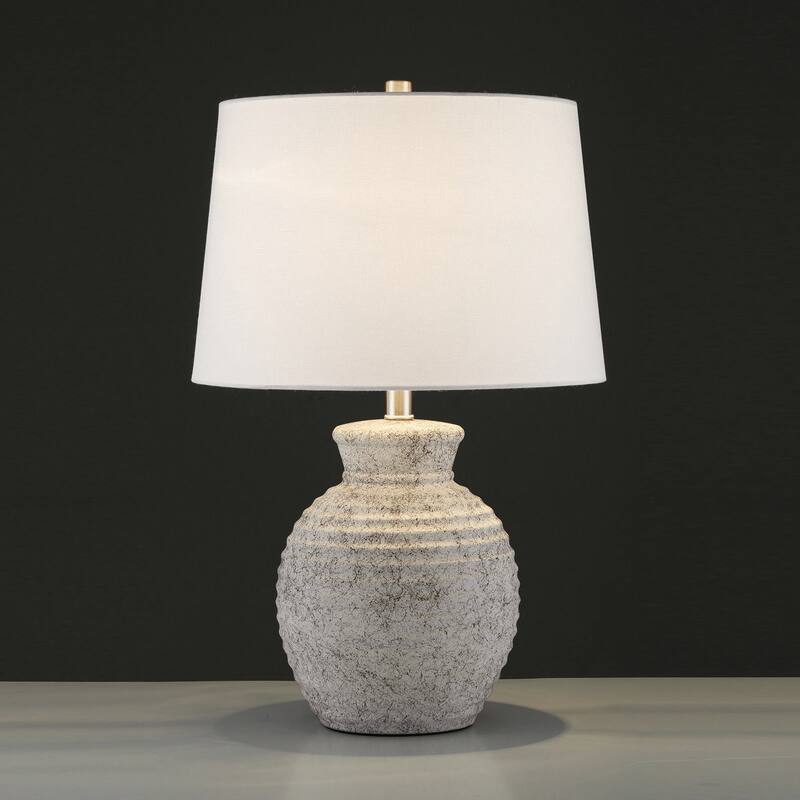 Acroma Askari Farmhouse 23" Ceramic Single Table Lamp - 1-light
