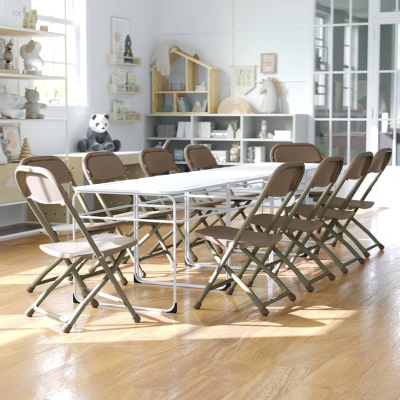 10 Pack Kids Plastic Folding Chair