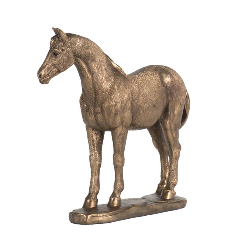 Standing Horse Statue - 8.25" - Copper Finish