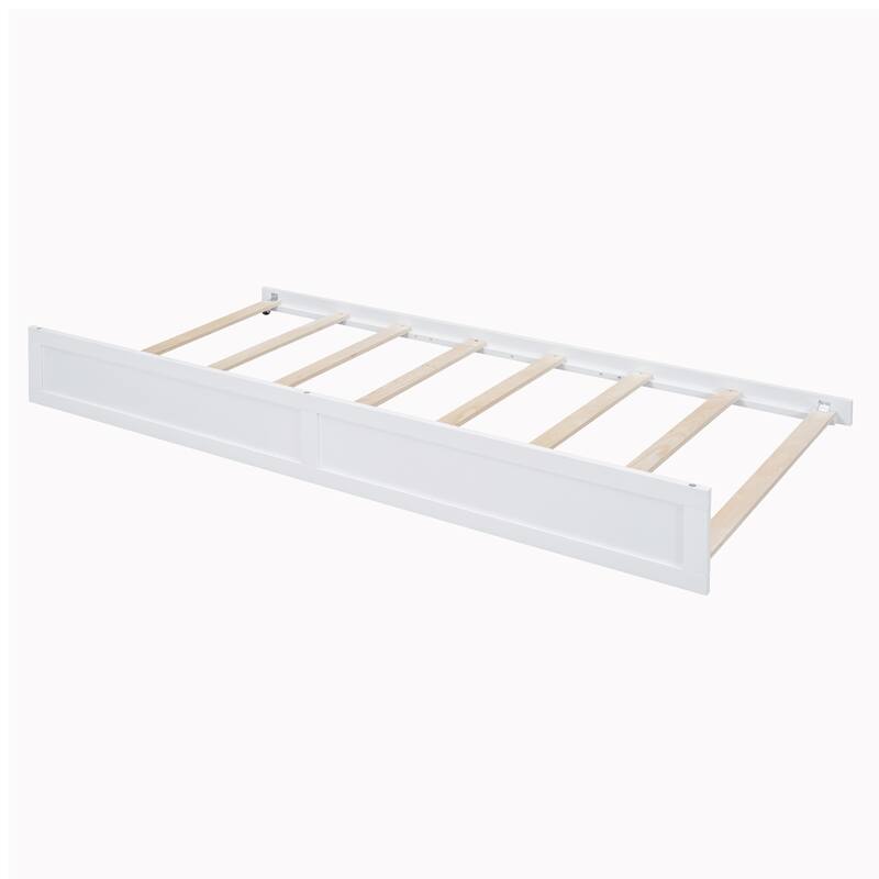 Elegant Bed Frame with Rattan Headboard and Sockets