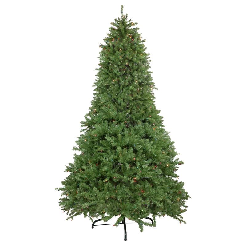 9' Pre-Lit Rockwood Pine Artificial Christmas Tree, Multi Lights - 9 Foot