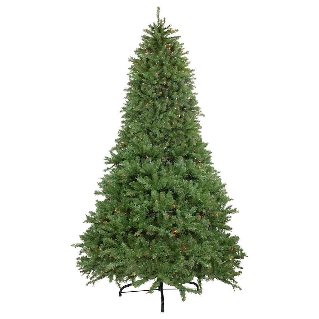 9' Pre-Lit Rockwood Pine Artificial Christmas Tree, Multi Lights - 9 Foot