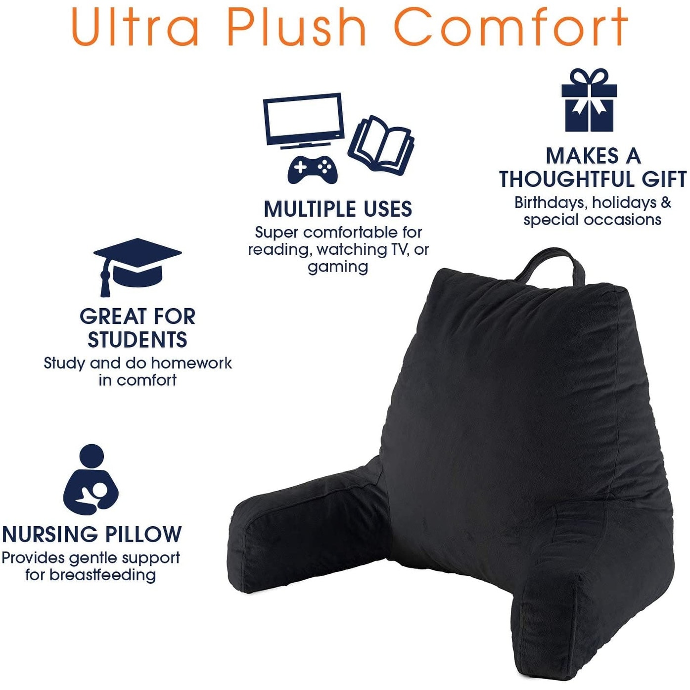 Reading pillow best sale replacement cover