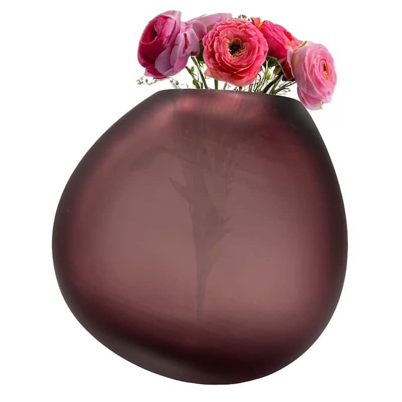 Premium Contemporary Glass Vase in Purple