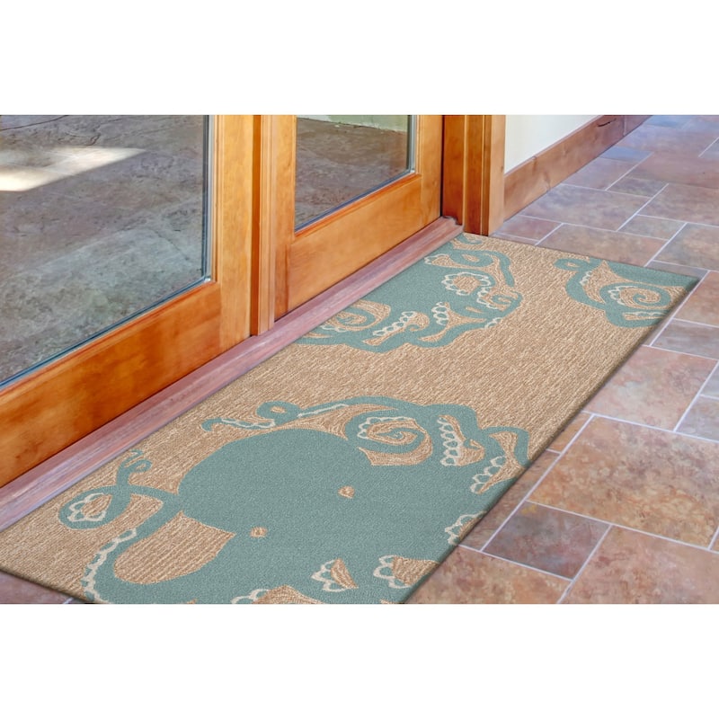 Liora Manne Frontporch Octopus Indoor/Outdoor Rug