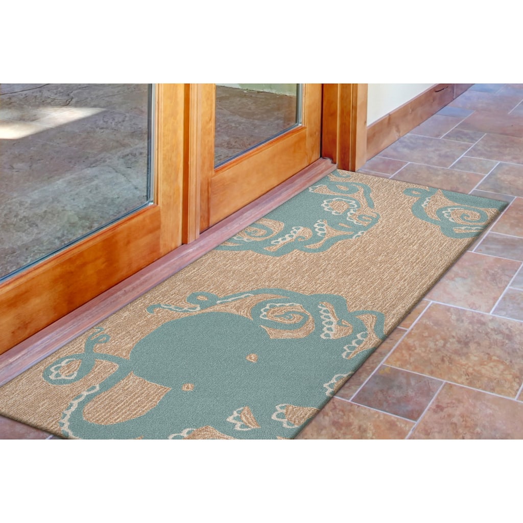 Liora Manne Frontporch Octopus Indoor/Outdoor Rug