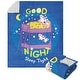 preview thumbnail 13 of 52, Hasbro Peppa Pig Silk Touch Sherpa Throw Blanket 50" x 60" - Good Night Sleep Tight