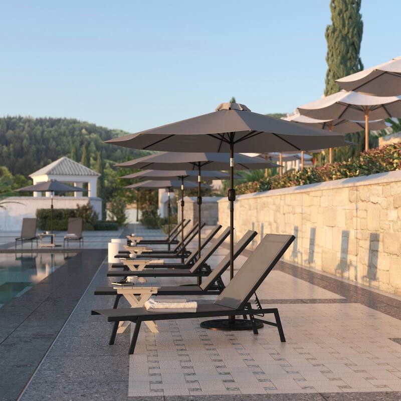 Flash Furniture FFOF24967 Carola 23" Wide Steel Framed Fabric and