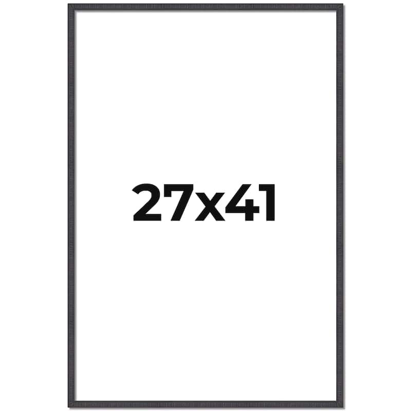 27x41 Frame Brown Picture Frame - Complete Modern Photo Frame Includes