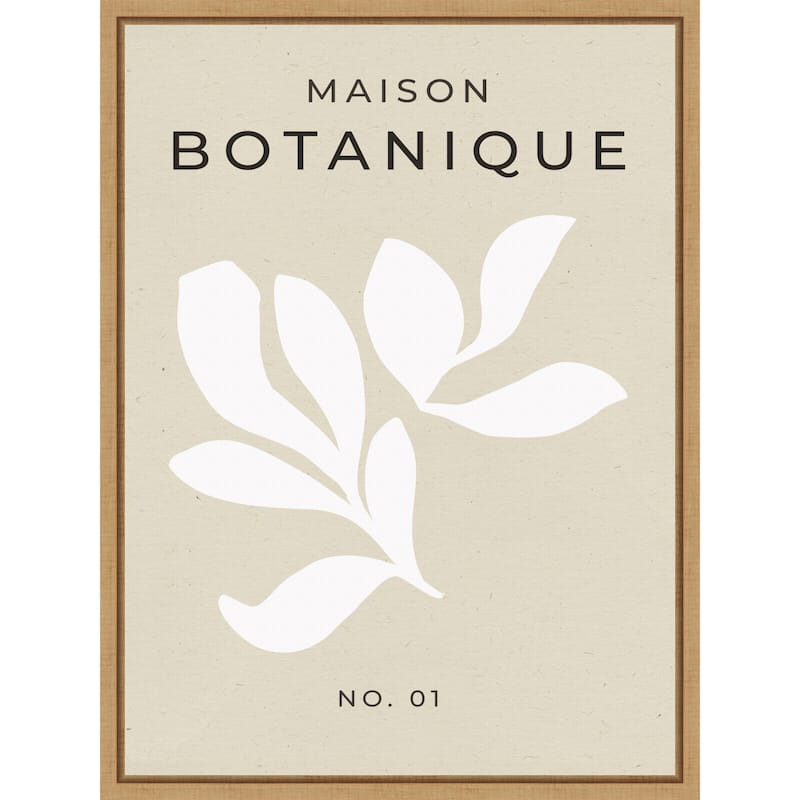 Elegant Leaves by Treechild (18 x 24 in.), Framed Canvas Wall Art Print