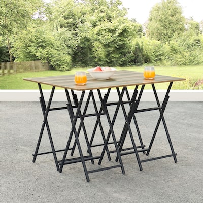 TV Trays for Eating Set of 4 with Stand,Folding Snack Tray Table Set,Folding TV Dining Tables for Small Space