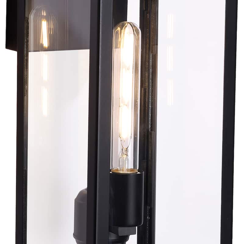 1-light/2-light Metal Outdoor Wall Sconce Weather-resistant