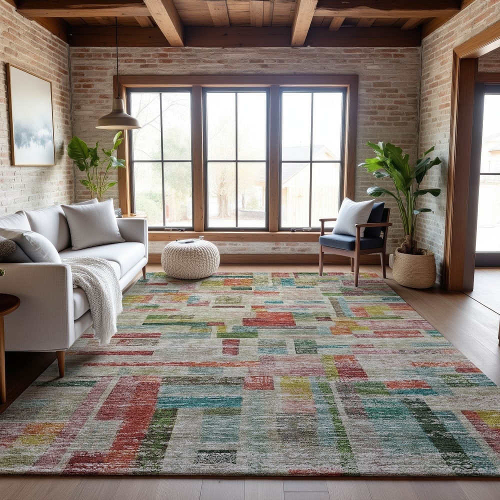 Premium Washable Super Soft Vintage Contemporary Mayfield Rug