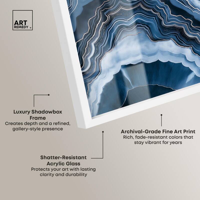 Azure Abyss Layers Shadowbox by Art Remedy