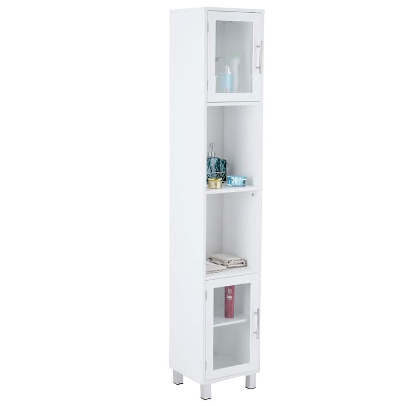 71'' Tall Tower Bathroom Storage Cabinet Organizer Display Shelves