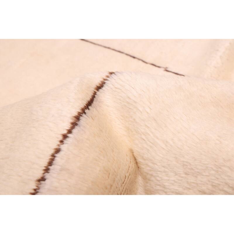 ECARPETGALLERY Hand-knotted Pak Finest Marrakesh Cream Wool Rug - 7'0 x 9'9