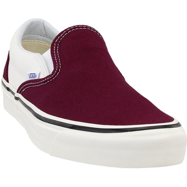 burgundy vans shoes mens
