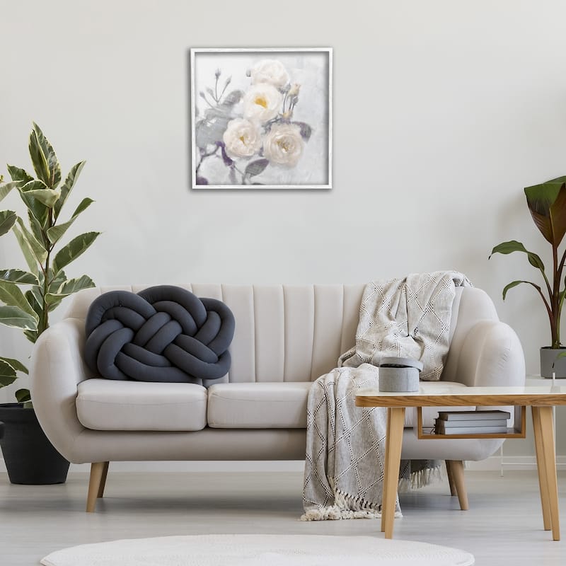 Stupell Bundle of White Blooms Framed Giclee Art Design By Emily Ford