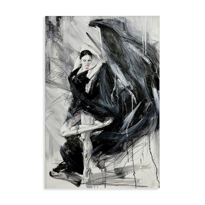 Stupell Elegant Dancer Abstract Canvas Wall Art Design By Lucille Lee - 20 x 30