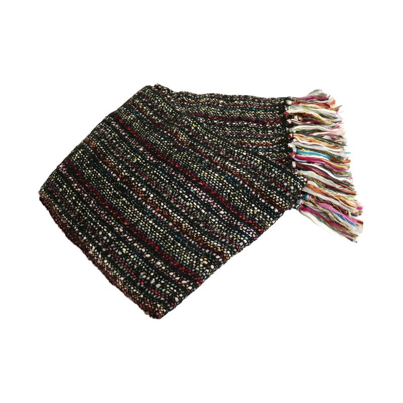 Handcrafted 100% Wool Throw Blanket