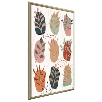 "Abstract Blossom IX" Print on Floating Canvas