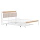preview thumbnail 8 of 13, Metal Frame Platform Low Profile Queen Bed wTrundle, Headboard, White