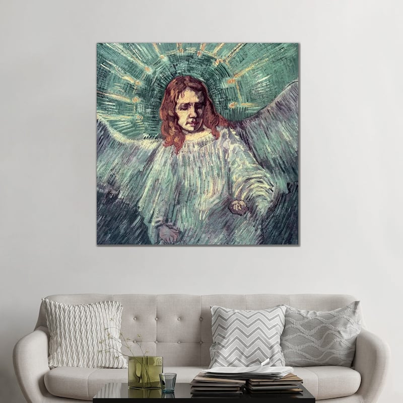 iCanvas "Head Of An Angel (After Rembrandt), 1889" by Vincent van Gogh Canvas Print
