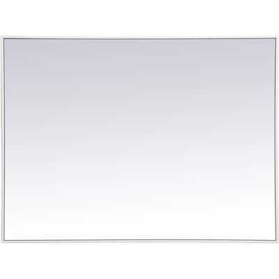 Elegant Lighting Eternity 30" x 40" Rectangular Beveled Metal Framed