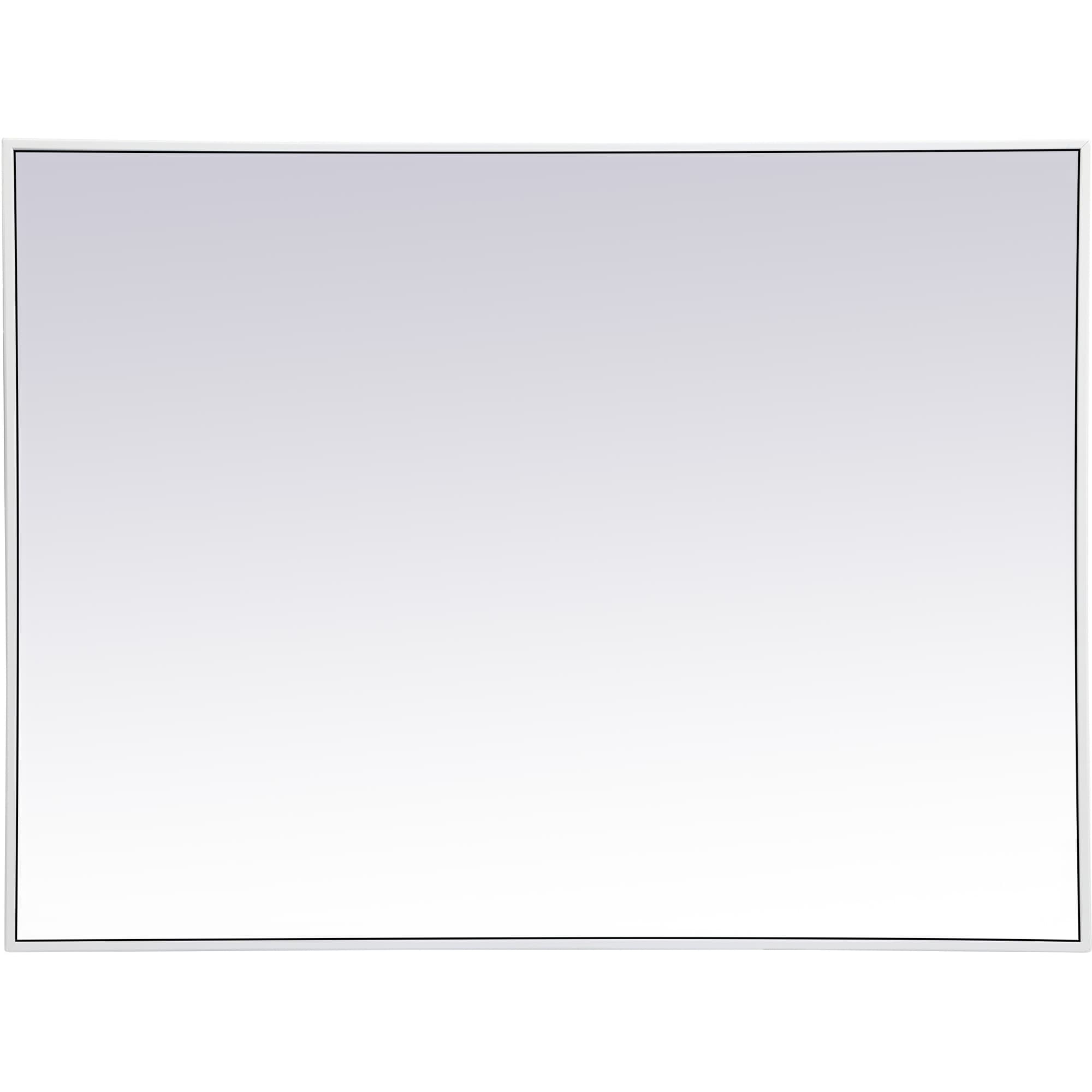 Elegant Lighting Eternity 30" x 40" Rectangular Beveled Metal Framed