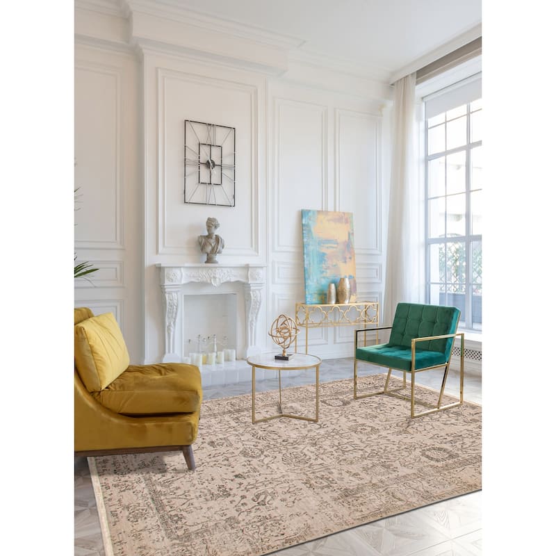 ECARPETGALLERY Hand-knotted Heritage Grey Silk, Wool Rug - 5'7 x 7'11