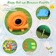 preview thumbnail 22 of 24, Inflatable Waterslide Bounce House Climbing Wall Ball Pit with Blower - Green, Yellow and Blue - 145" x 120" x 91" (L x W x H)