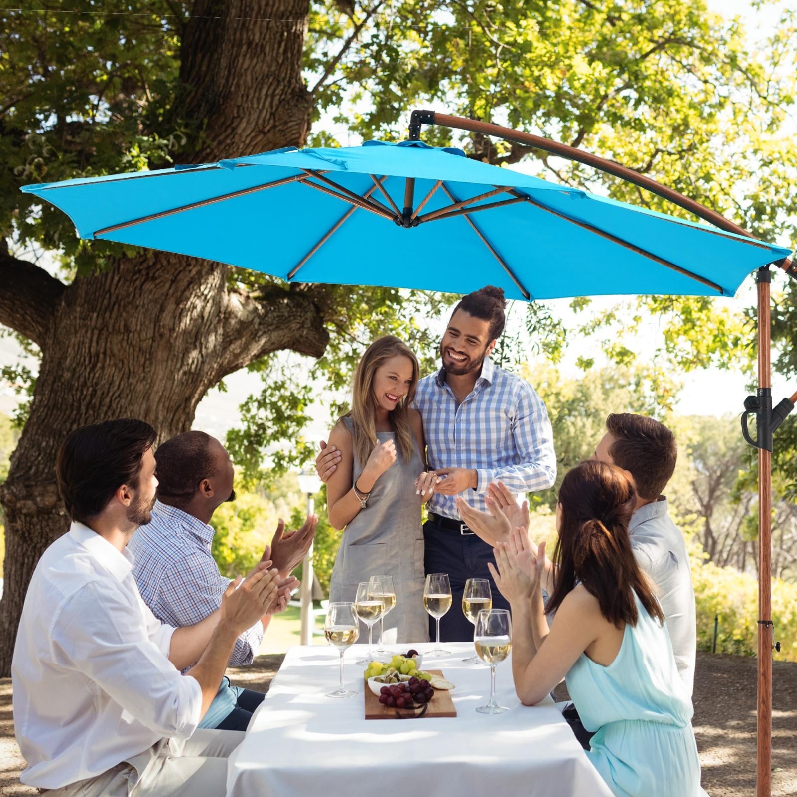 at leisure patio umbrella Oberon Ale Crafting Your Perfect Outdoor Haven~~ Discover More Products 10FT Offset Patio Umbrella with