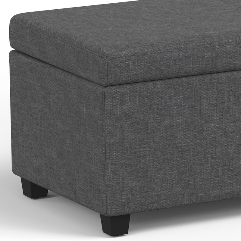 WYNDENHALL Franklin 54 inch Wide Contemporary Rectangle Storage Ottoman