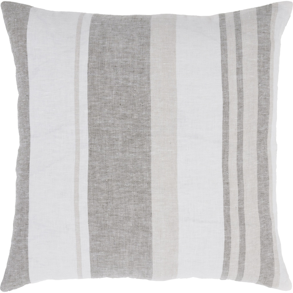 Cassidy Striped Throw Pillow - 20" - Gray and White