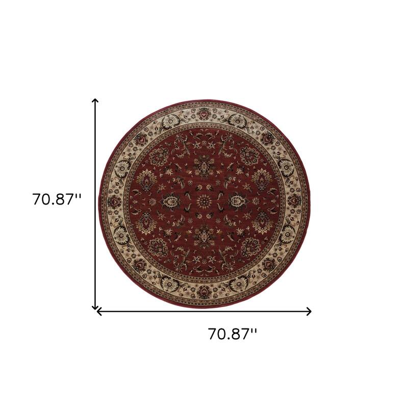 HomeRoots Oriental Traditional Square Area Rug