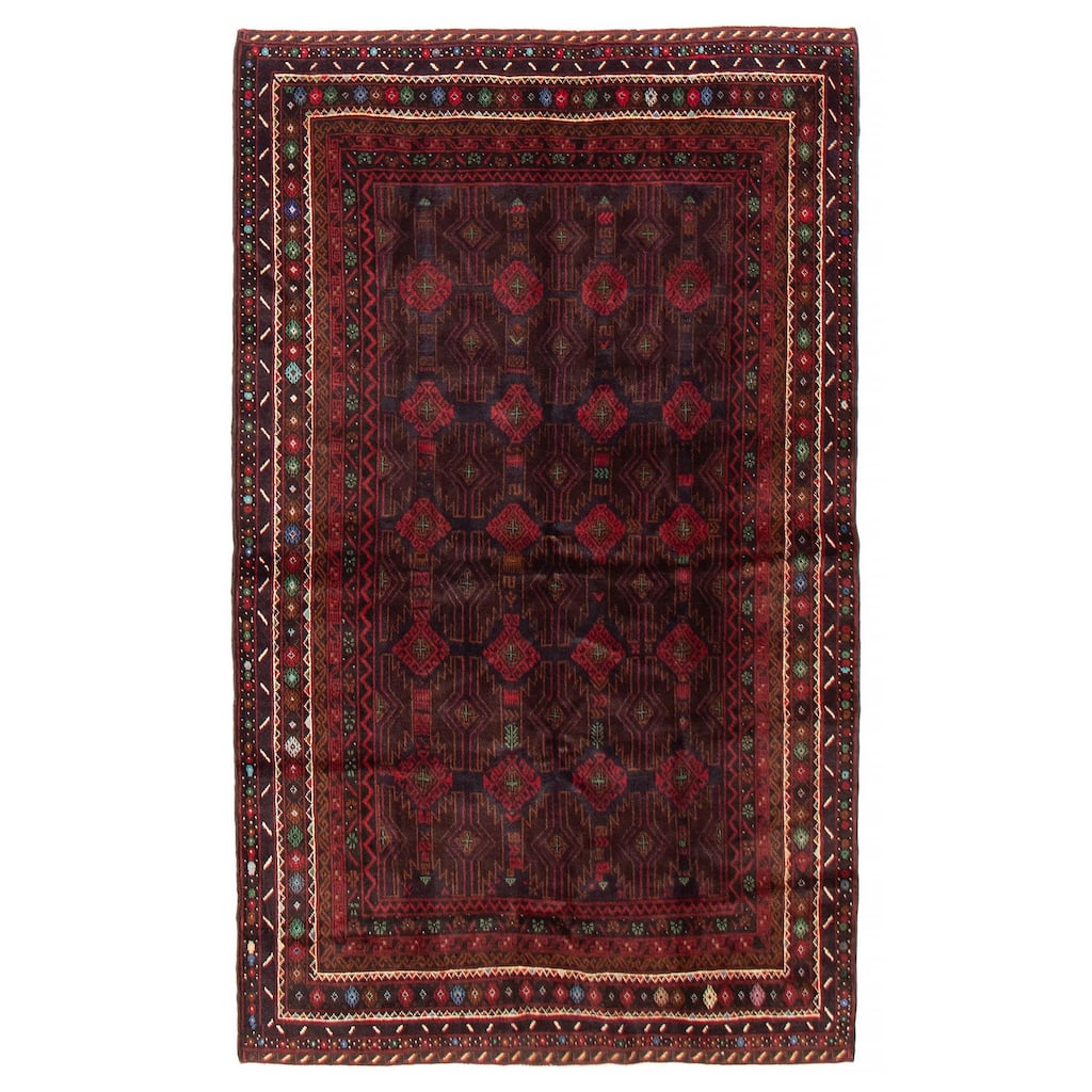 Teimani Red Rug 4'1" x 6'10" - 4'1 x 6'10