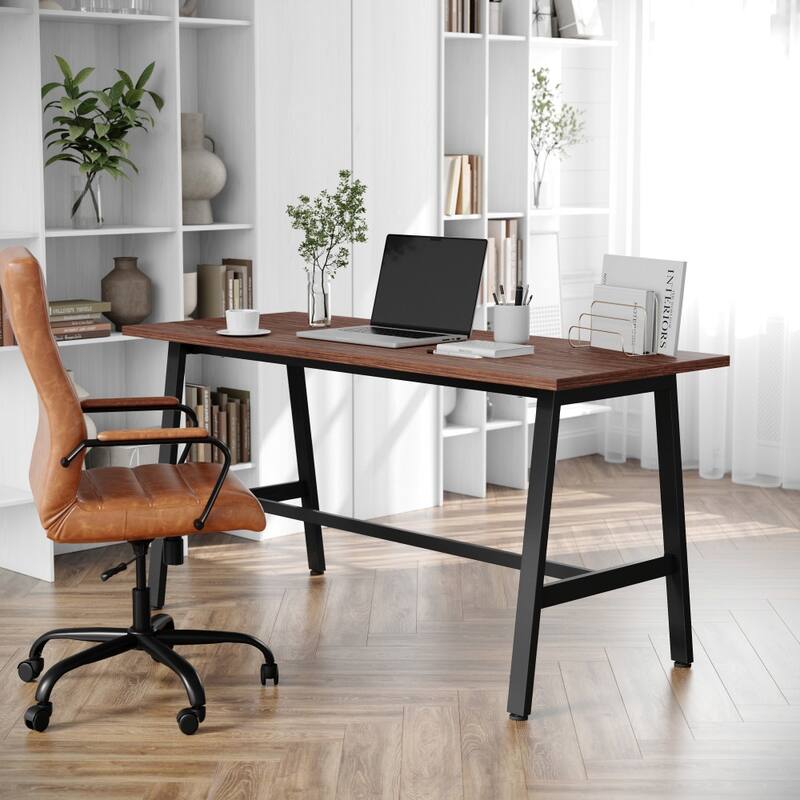 Commercial Conference Table with Laminate Top and A-Frame Base - Walnut