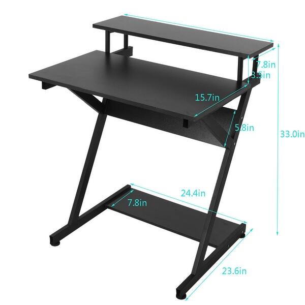 Writing Table Monitor Shelf Corner Study Writing Small Spaces Monitor ...