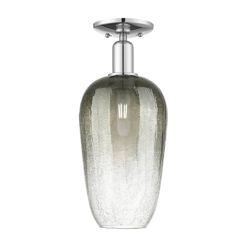 Innovations Lighting Downtown Urban - Brookhaven Flute - 1 Light 7" Semi-Flush Mount Light