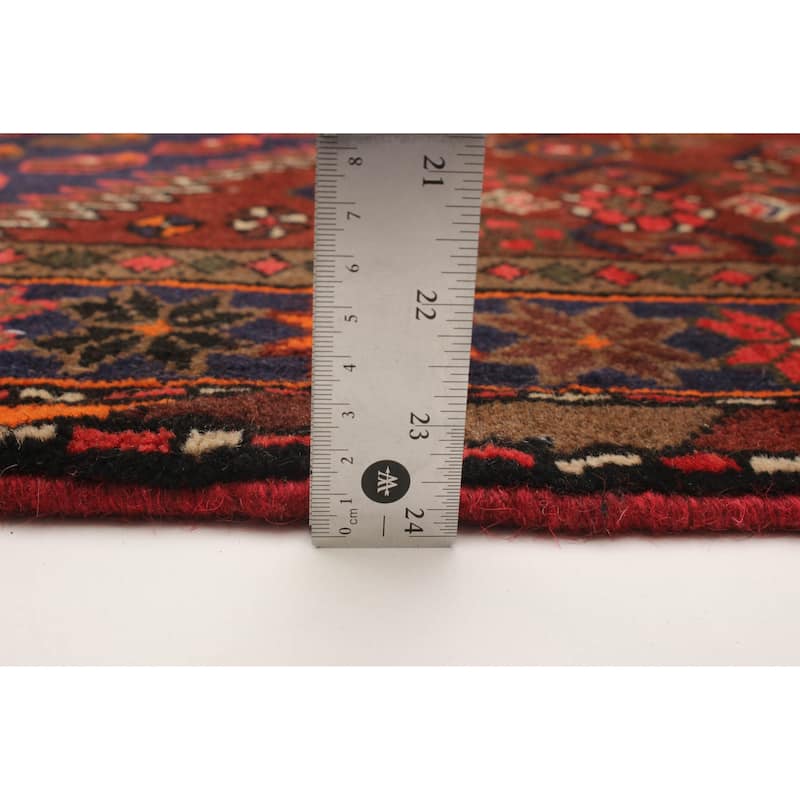 ECARPETGALLERY Hand-knotted Andelz Red Wool Rug - 4'1 x 6'11