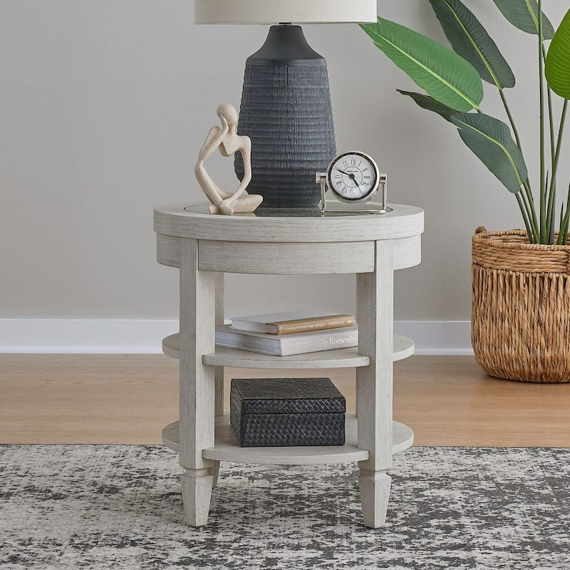 Liberty Furniture Caruso Heights Cocktail & Accent Tables - Various Options - Round Chairside Table W22" x D22" x H25"
