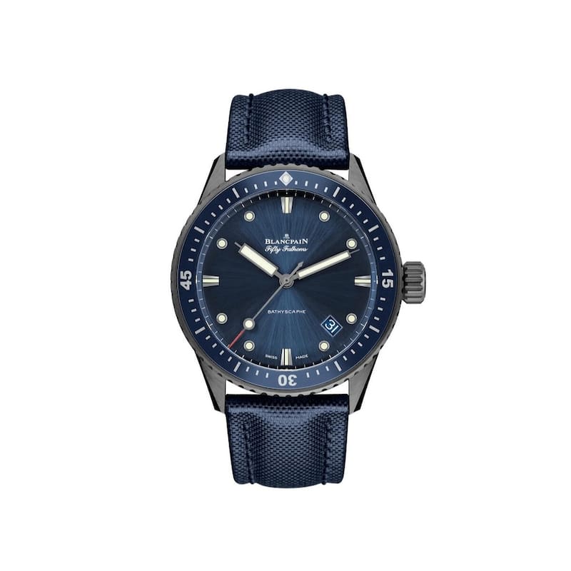 Blancpain Fifty Fathoms Bathyscaphe Ceramic Men's Watch - Blue